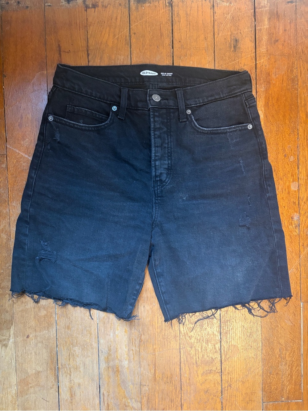 Old Navy High-Waisted Women's Black Denim Cutoff Shorts